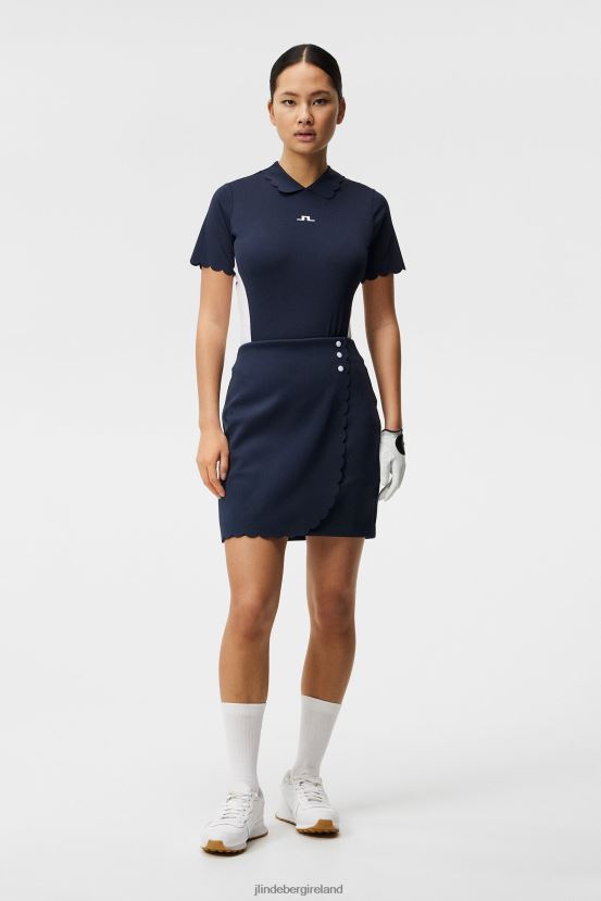 J.Lindeberg Women Elina Polo Navy Clothing BXV8X41455