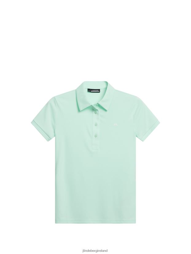 J.Lindeberg Women Hailey Polo Honeydew Clothing BXV8X41384