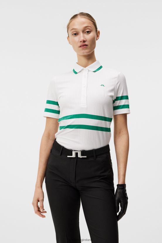 J.Lindeberg Women Moira Polo White Clothing BXV8X41520