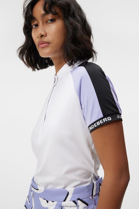 J.Lindeberg Women Perinne Polo White Clothing BXV8X41340