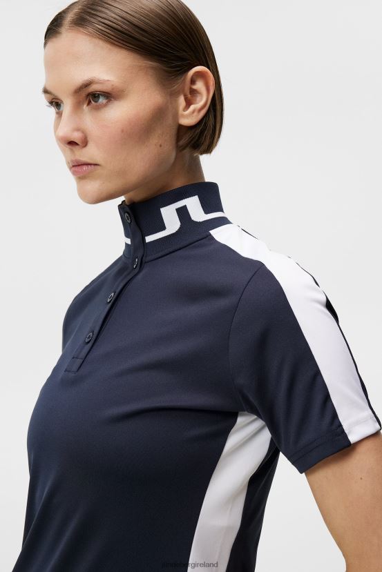 J.Lindeberg Women Pip Polo Navy Clothing BXV8X41446