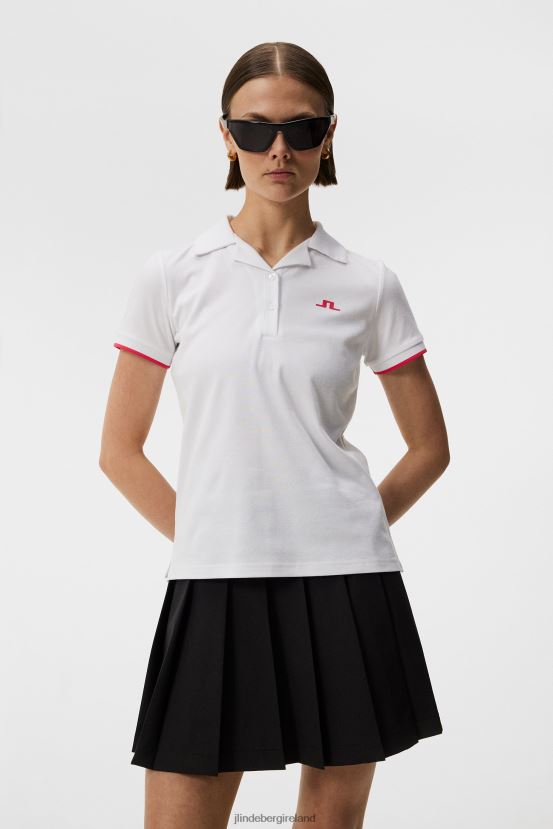 J.Lindeberg Women Solange Polo Navy Clothing BXV8X41449 - Click Image to Close