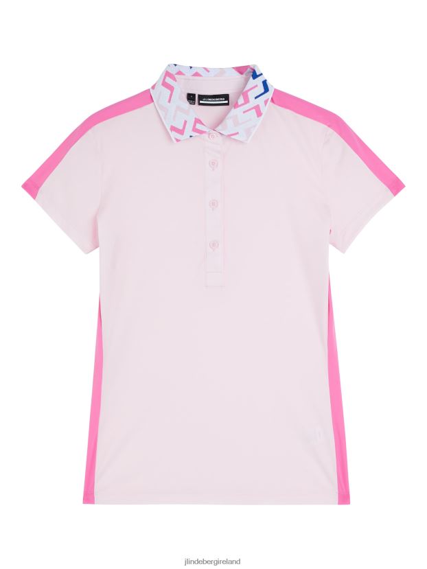 J.Lindeberg Women Tilda Polo Cherry Blossom Clothing BXV8X41387