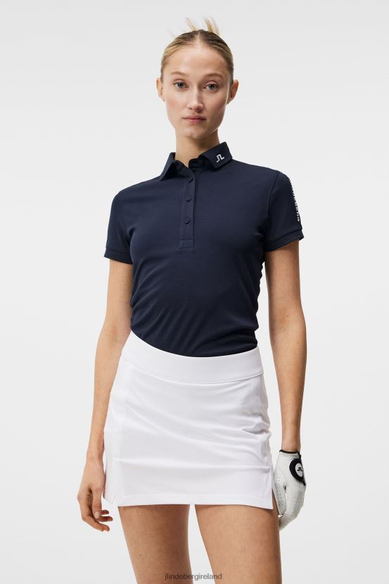 J.Lindeberg Women Tour Tech Golf Polo Navy Clothing BXV8X41551