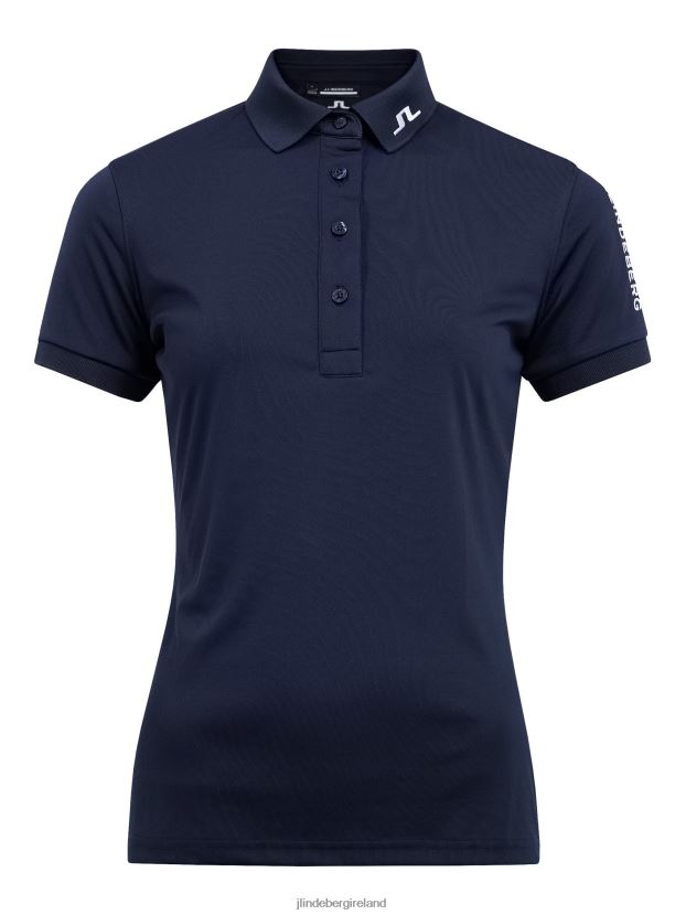 J.Lindeberg Women Tour Tech Golf Polo Navy Clothing BXV8X41551