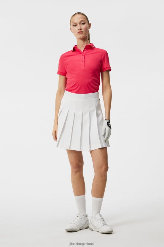 J.Lindeberg Women Tour Tech Polo Azalea Clothing BXV8X41468