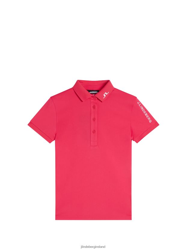 J.Lindeberg Women Tour Tech Polo Azalea Clothing BXV8X41468