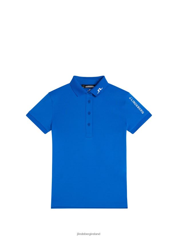 J.Lindeberg Women Tour Tech Polo Lapis Blue Clothing BXV8X41465