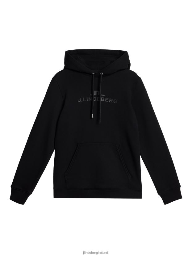 J.Lindeberg Women Alpha Hoodie Black Clothing BXV8X41794