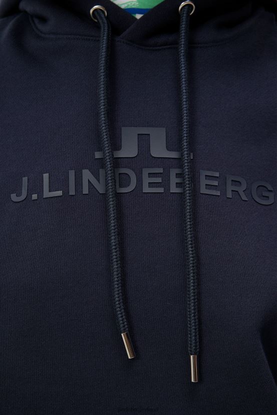 J.Lindeberg Women Alpha Hoodie Navy Clothing BXV8X41793