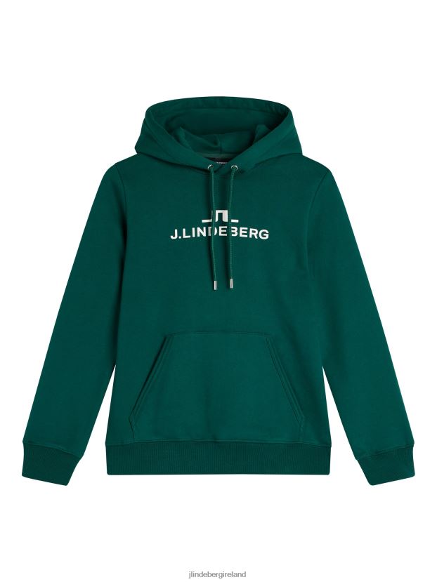 J.Lindeberg Women Alpha Hoodie Rain Forest Clothing BXV8X41897