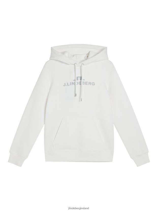 J.Lindeberg Women Alpha Hoodie White Clothing BXV8X41896