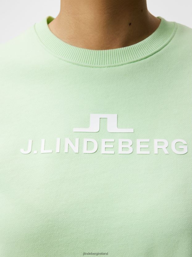 J.Lindeberg Women Alpha Sweatshirt Patina Green Clothing BXV8X41899