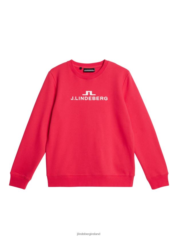 J.Lindeberg Women Alpha Sweatshirt Rose Red Clothing BXV8X41790 - Click Image to Close