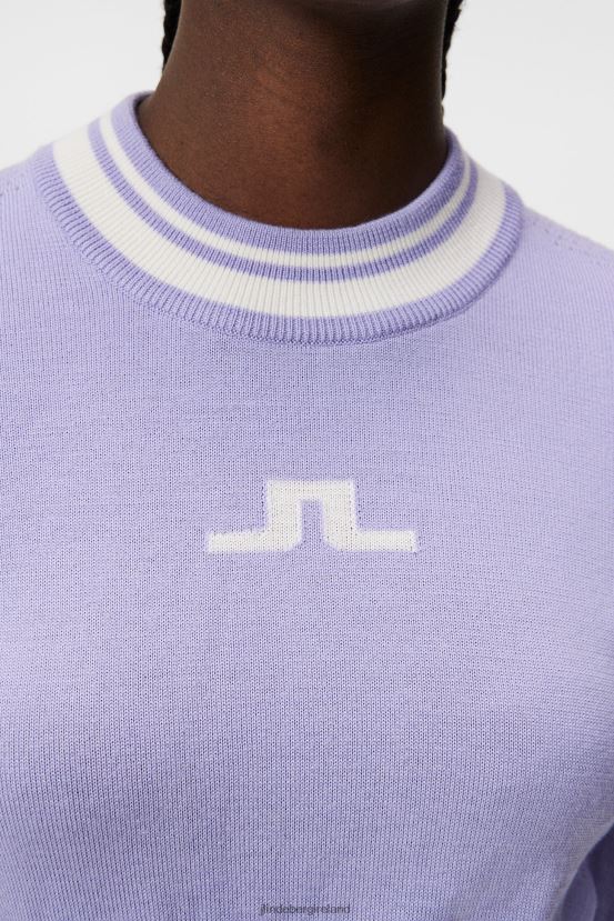 J.Lindeberg Women Bree Knitted Sweater Sweet Lavender Clothing BXV8X41767