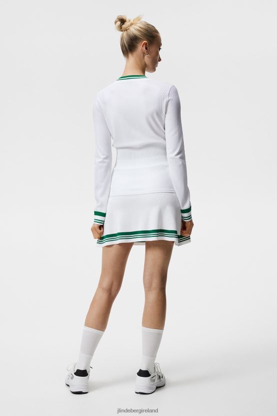 J.Lindeberg Women Bree Knitted Sweater White Clothing BXV8X41822 - Click Image to Close