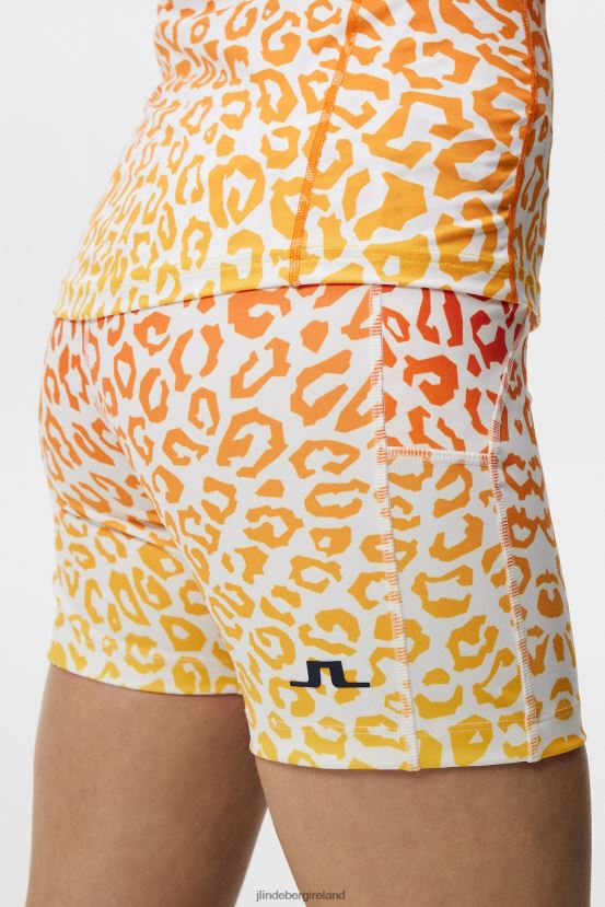 J.Lindeberg Women Ekon Print Short Tights Leo Reflect Sunset Clothing BXV8X41855