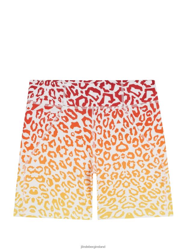 J.Lindeberg Women Ekon Print Short Tights Leo Reflect Sunset Clothing BXV8X41855