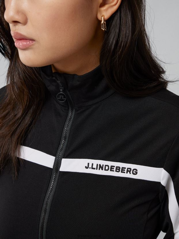 J.Lindeberg Women Janice Mid Layer Black Clothing BXV8X41909