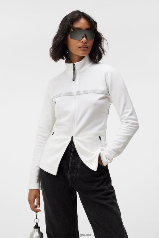 J.Lindeberg Women Promenade Mid Layer White Clothing BXV8X41804 - Click Image to Close