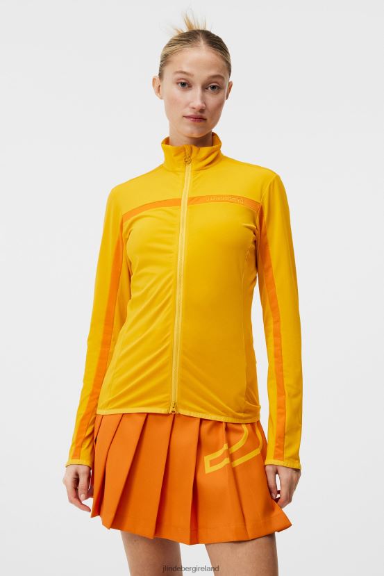 J.Lindeberg Women Seasonal Janice Mid Layer Citrus Clothing BXV8X41865 - Click Image to Close