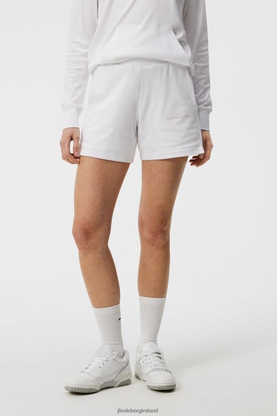 J.Lindeberg Women Vice Shorts White Clothing BXV8X41813 - Click Image to Close