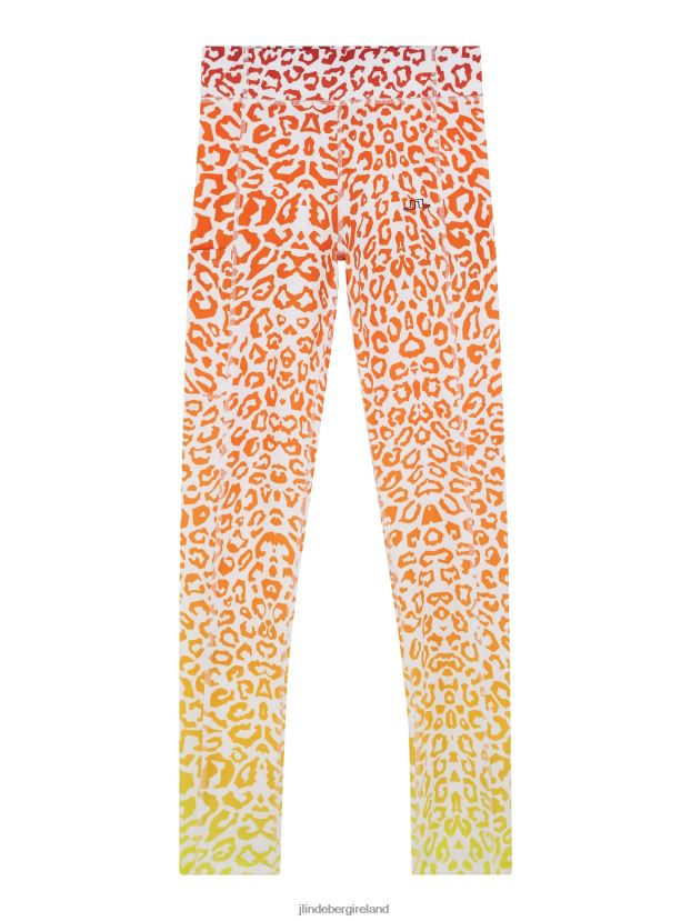 J.Lindeberg Women Zena Print Tights Leo Reflect Sunset Clothing BXV8X41856