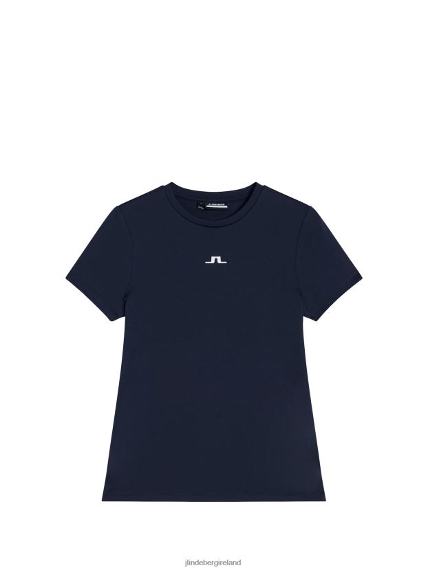 J.Lindeberg Women Ada T-shirt Navy Clothing BXV8X41411