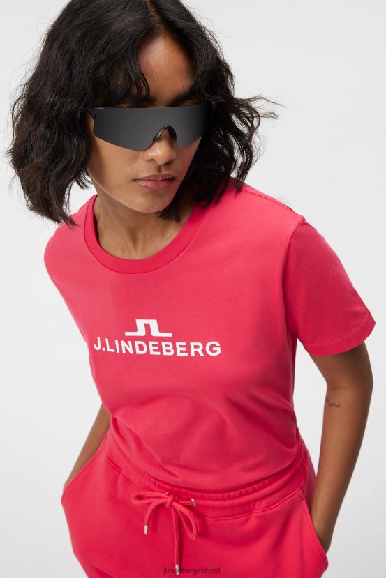 J.Lindeberg Women Alpha T-shirt Rose Red Clothing BXV8X41322