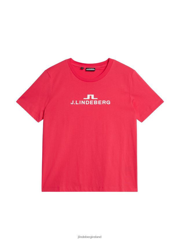 J.Lindeberg Women Alpha T-shirt Rose Red Clothing BXV8X41322