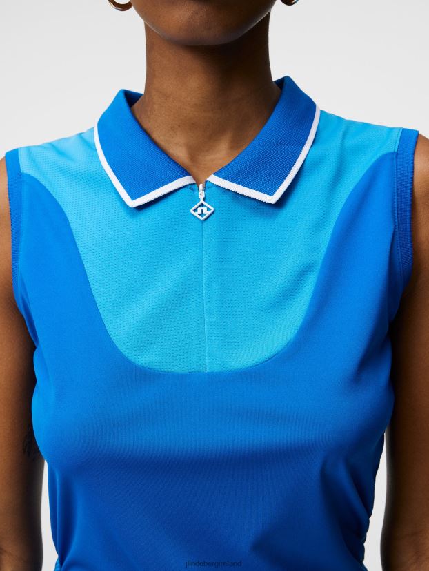 J.Lindeberg Women Annika Top Lapis Blue Clothing BXV8X41497