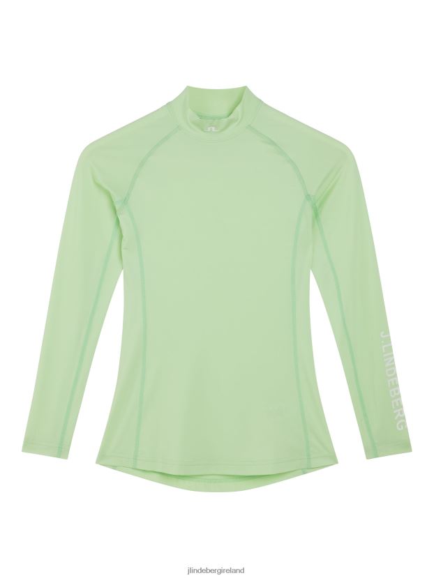 J.Lindeberg Women Asa Compression Top Patina Green Clothing BXV8X41483