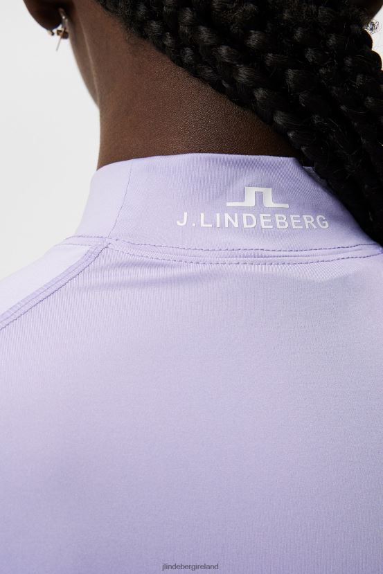 J.Lindeberg Women Asa Compression Top Sweet Lavender Clothing BXV8X41373