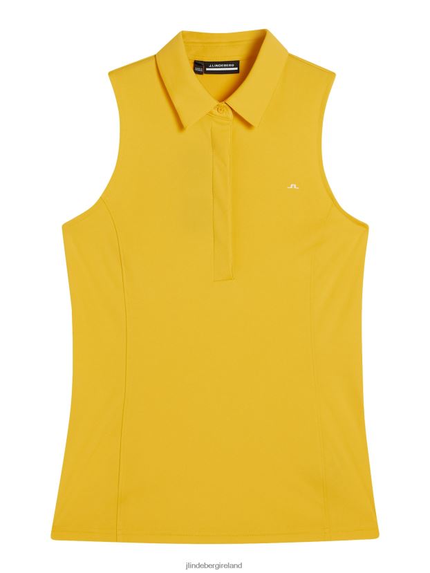 J.Lindeberg Women Dena Sleeveless Top Citrus Clothing BXV8X41437