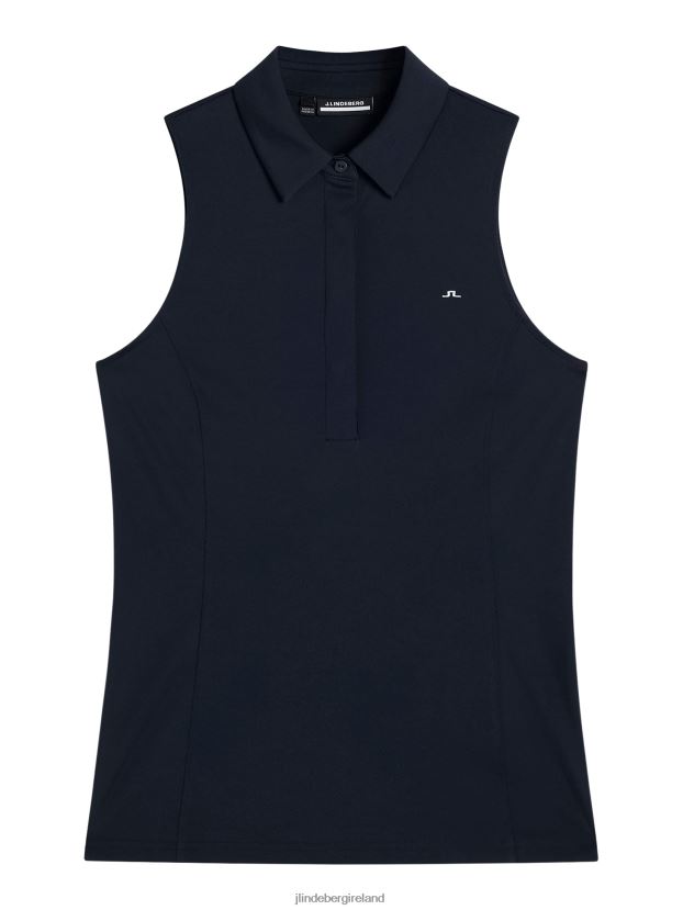 J.Lindeberg Women Dena Sleeveless Top Navy Clothing BXV8X41434