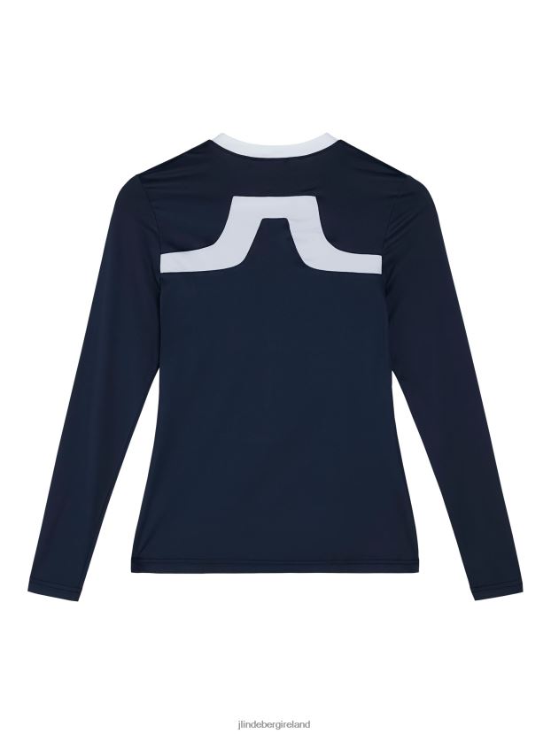 J.Lindeberg Women Meja Long Sleeve Top Navy Clothing BXV8X41421