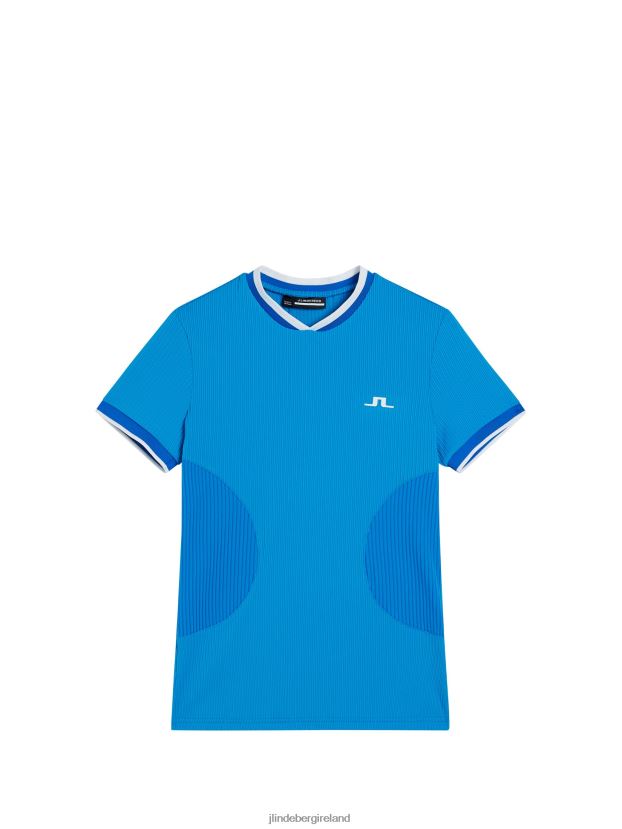 J.Lindeberg Women Patricia Top Brilliant Blue Clothing BXV8X41511