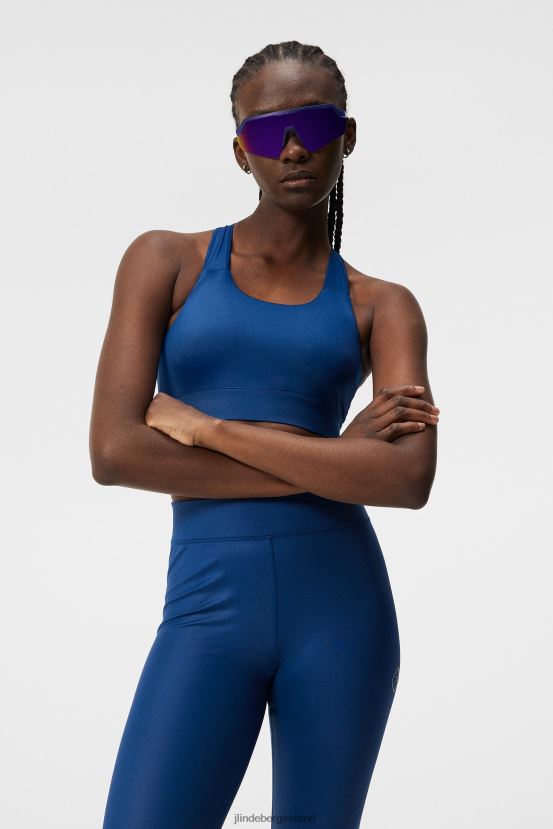 J.Lindeberg Women Penny Sports Bra Estate Blue Clothing BXV8X41345 - Click Image to Close