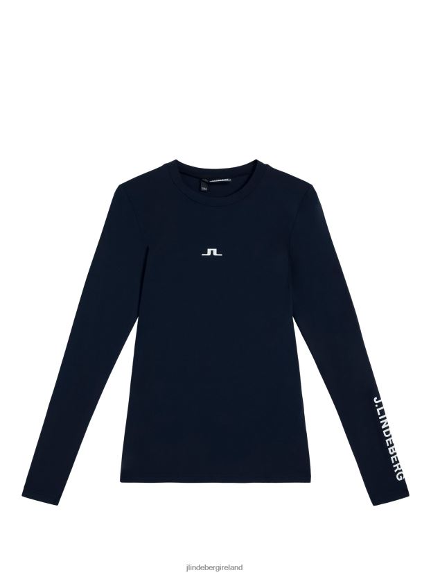 J.Lindeberg Women Tekla Top Navy Clothing BXV8X41493