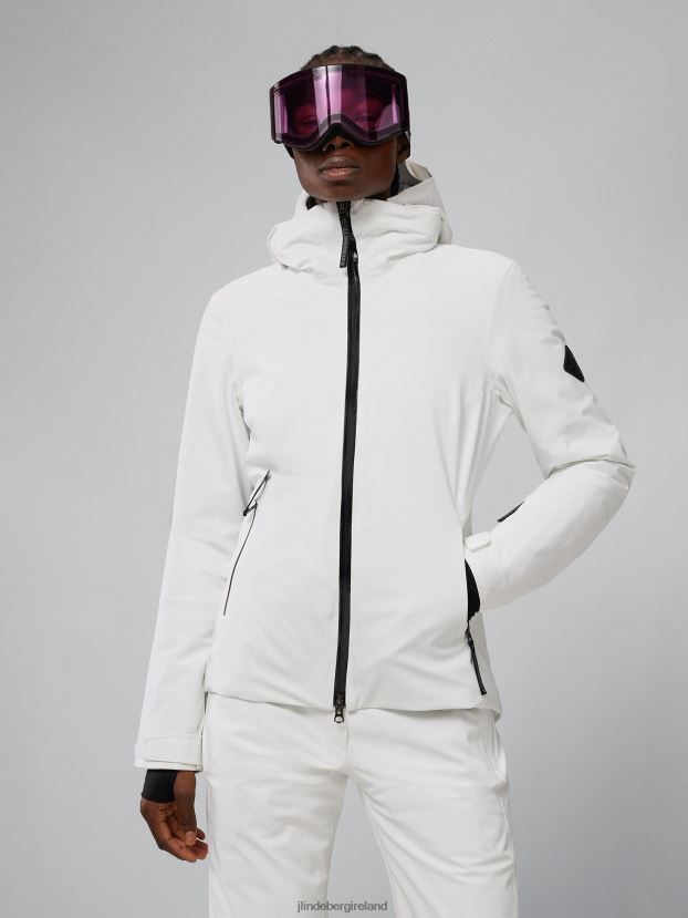 J.Lindeberg Women Halo Jacket White Clothing BXV8X42044 - Click Image to Close