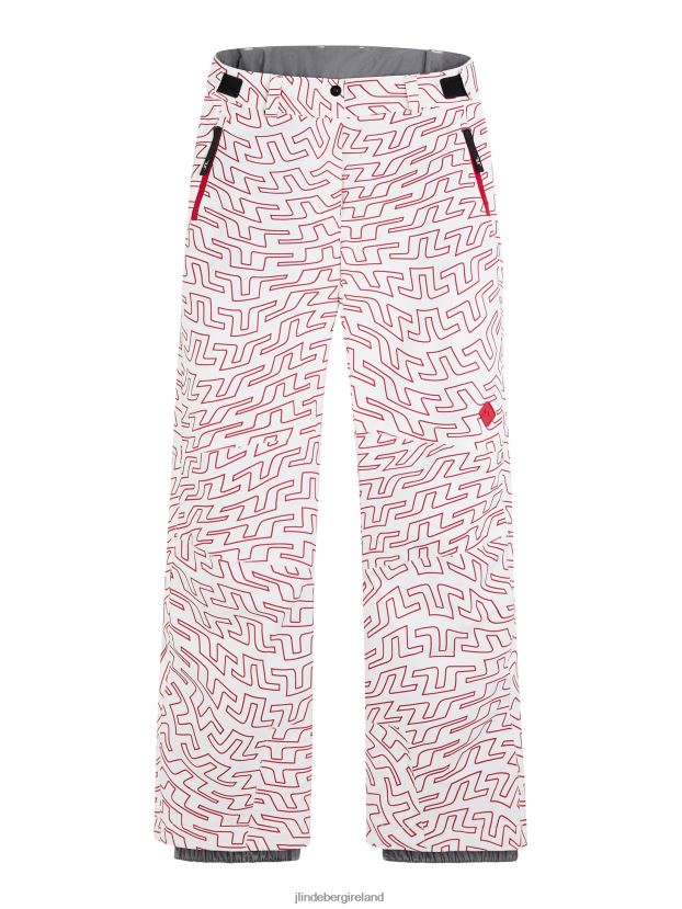 J.Lindeberg Women Isella Print Pant Bridge Swirl White Clothing BXV8X42054