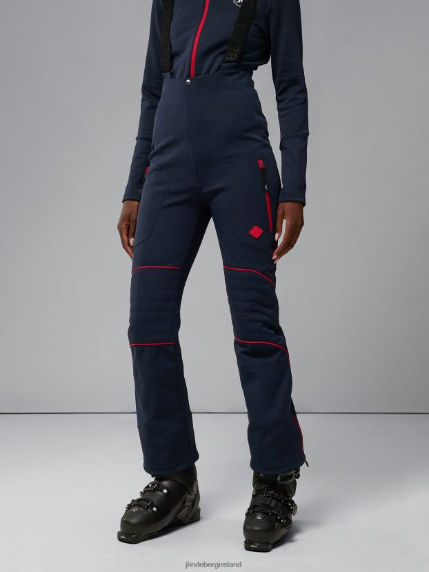 J.Lindeberg Women Stanford Pro Bib Pant Navy Clothing BXV8X42062 - Click Image to Close